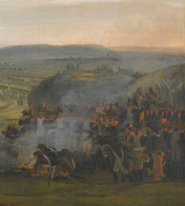 Reddition d'Ulm, 20 octobre 1805, Napoléon Ier recevant la capitulation du général Mack (détail) René Théodore Berthon