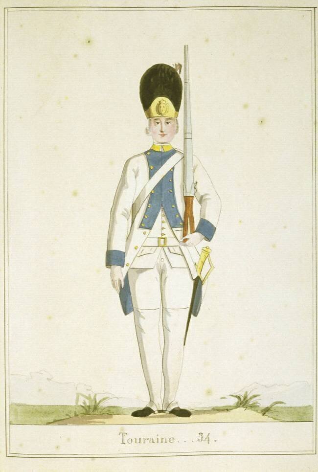 Régiment de Touraine n°34 anonyme