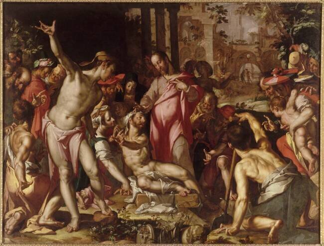 Résurrection de Lazare Joachim Wtewael