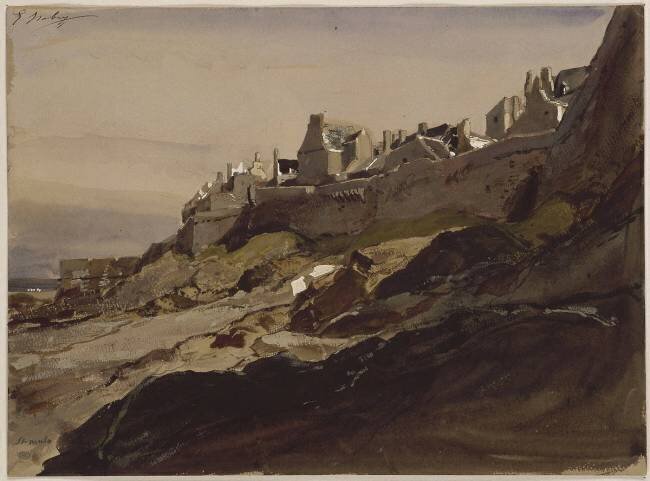 Remparts de la ville de Saint-Malo Eugène Isabey