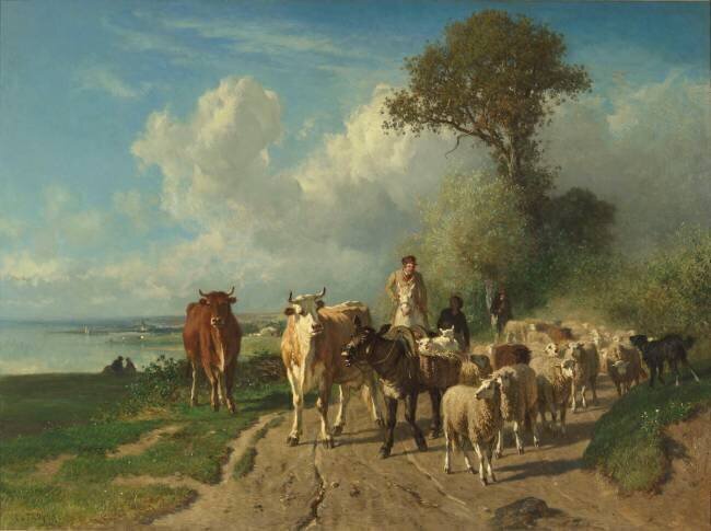 Retour du marché Constant Troyon