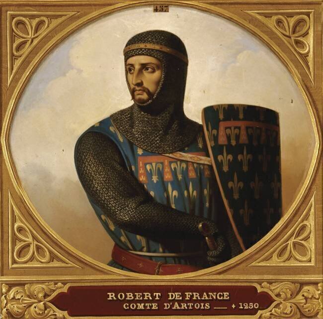 Robert de France (frère de saint Louis), comte d'Artois (1216-1250) - Croisé en 1250 Henri Decaisne