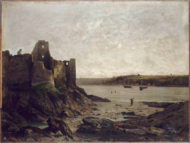 Ruines du château de Guildo, à marée basse Francis Blin