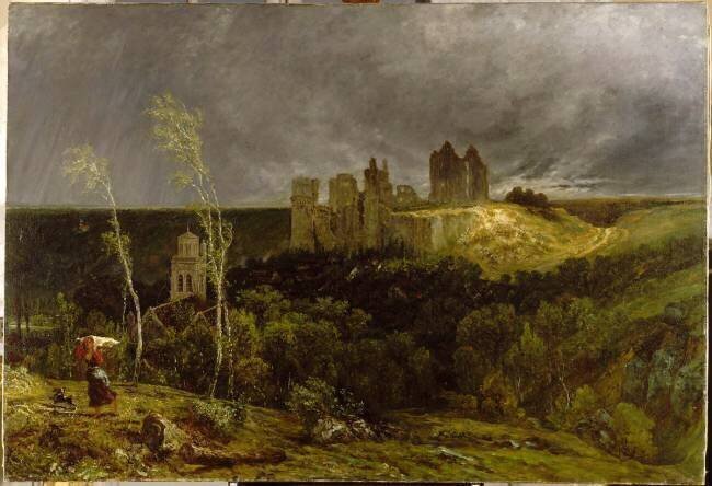 Ruines du château de Pierrefonds Paul Huet