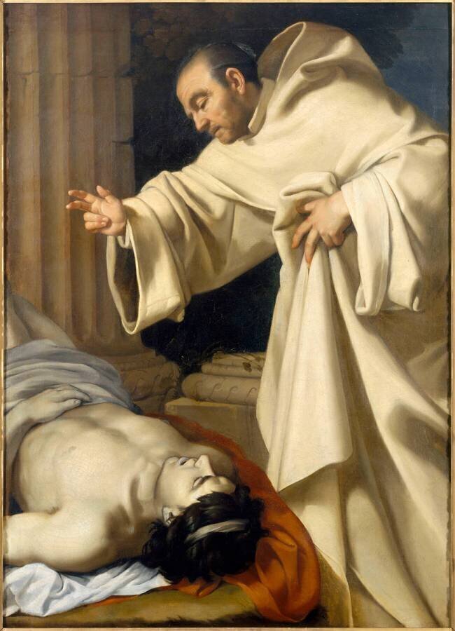Saint Bernard ressuscitant un mort Aubin Vouet