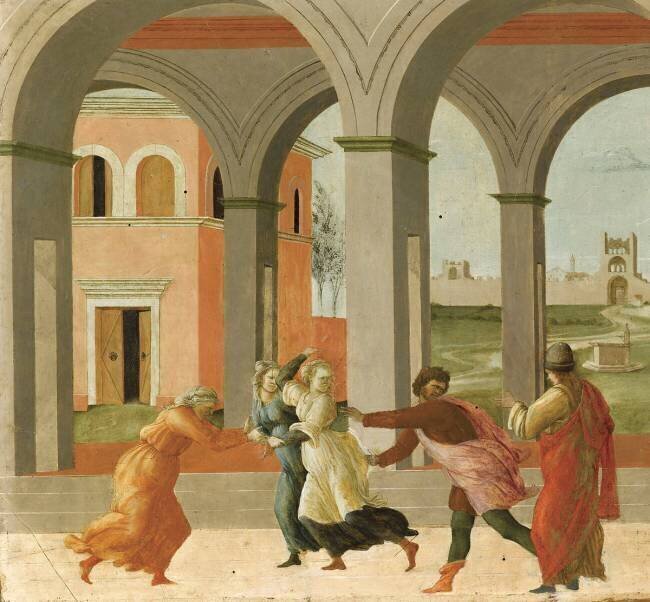 Trois scènes de l'histoire de Virginie Filippino Lippi
