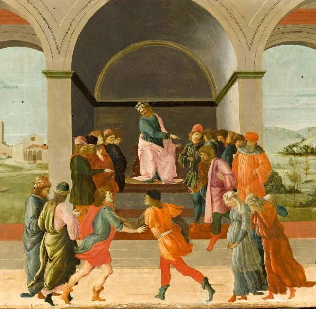 Trois scènes de l'histoire de Virginie Filippino Lippi
