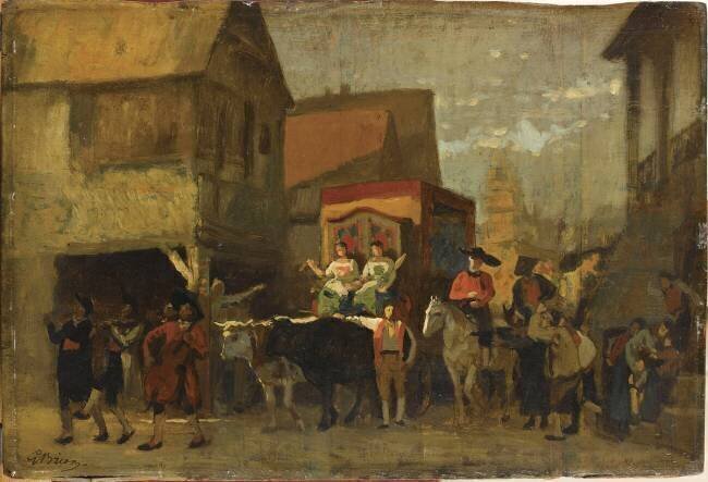 Une noce en Alsace Gustave Brion