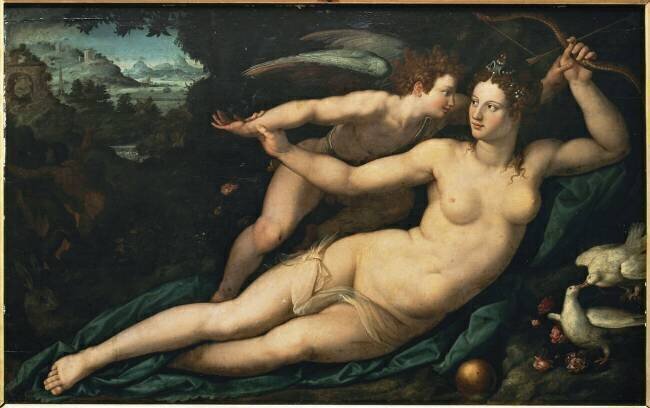 Vénus et l'Amour Alessandro Allori