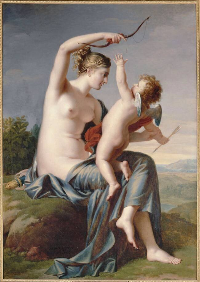 Vénus qui désarme l'Amour Robert Lefèvre