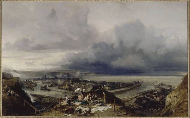 Vue de Dieppe Eugène Isabey
