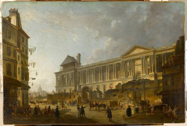 Vue de la colonnade du Louvre Pierre-Antoine Demachy