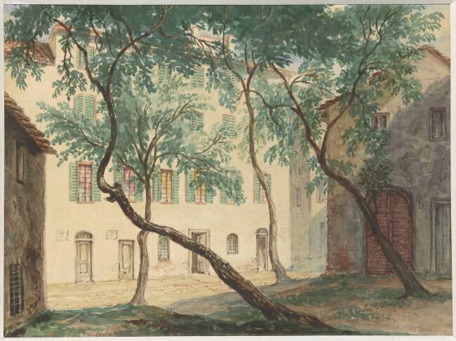 Vue de la maison Bonaparte à Ajaccio William Cowen