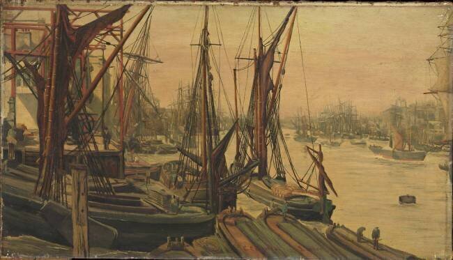 Vue de la Tamise à Londres Edwin Edwards
