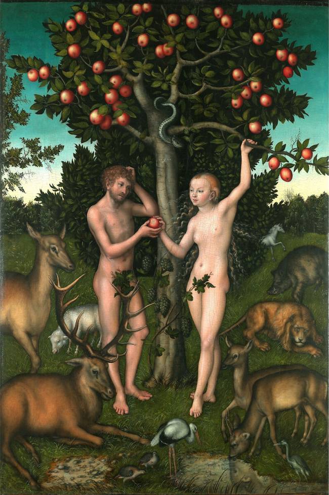 Adam et Eve Lucas Cranach l'Ancien