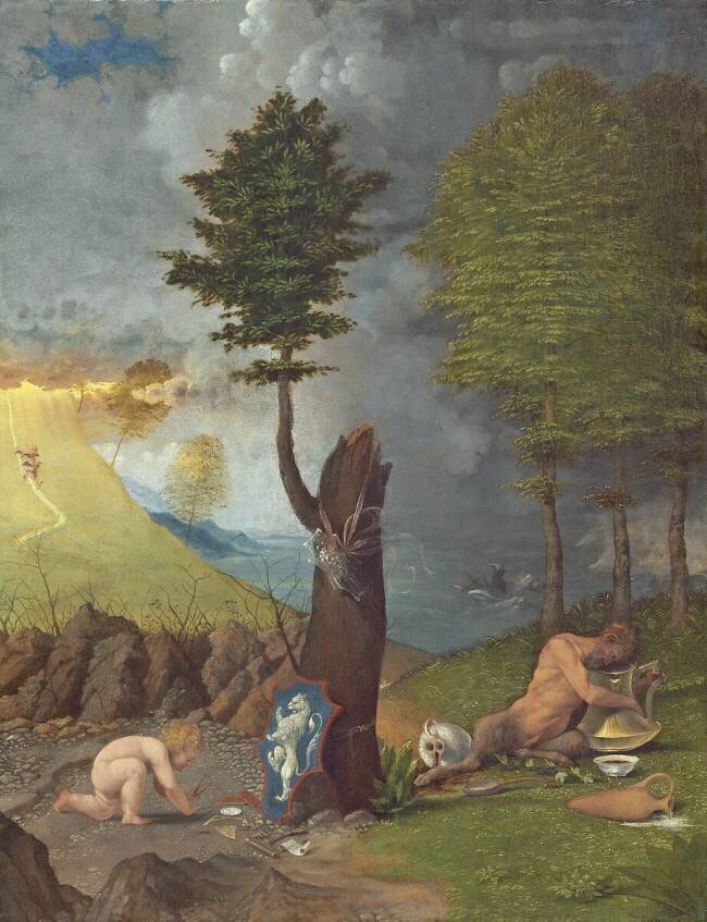 Allégorie de la vertu et du vice Lorenzo Lotto