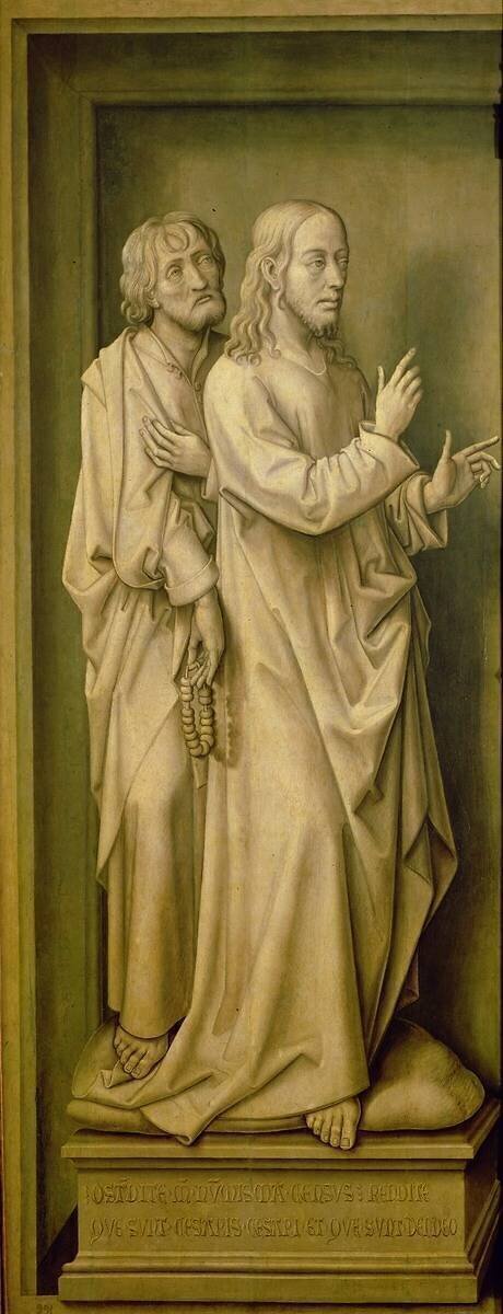Christ et un Disciple Rogier van der Weyden