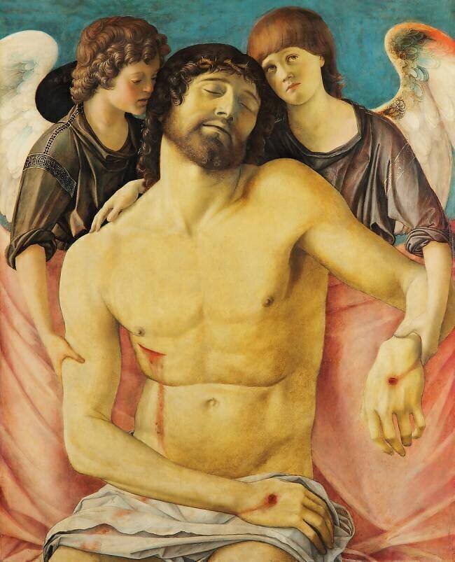 Christ Mort Soutenu par Deux Anges  Giovanni Bellini