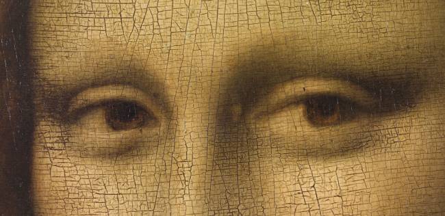 Détail de la Joconde Léonard de Vinci