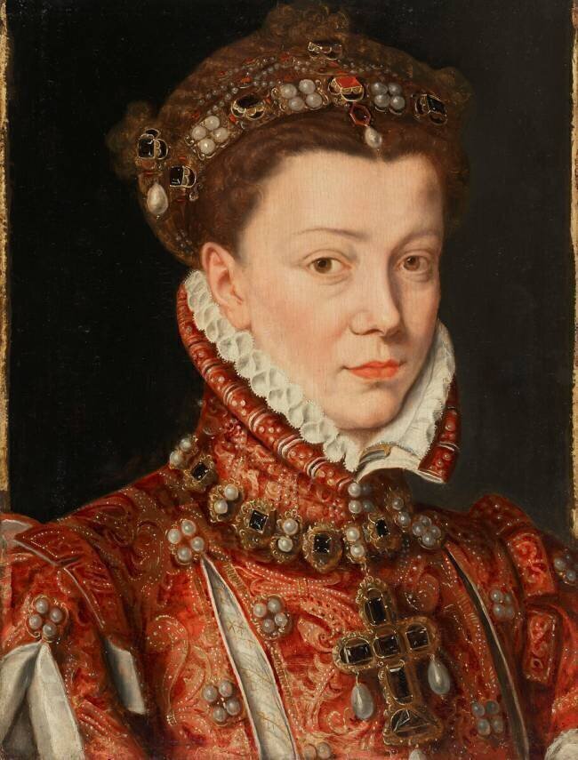 Elisabeth de Valois, femme de Philippe II d'Espagne Antonio Moro (d'après)