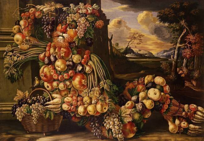Figure assise de l'été Giuseppe Arcimboldo