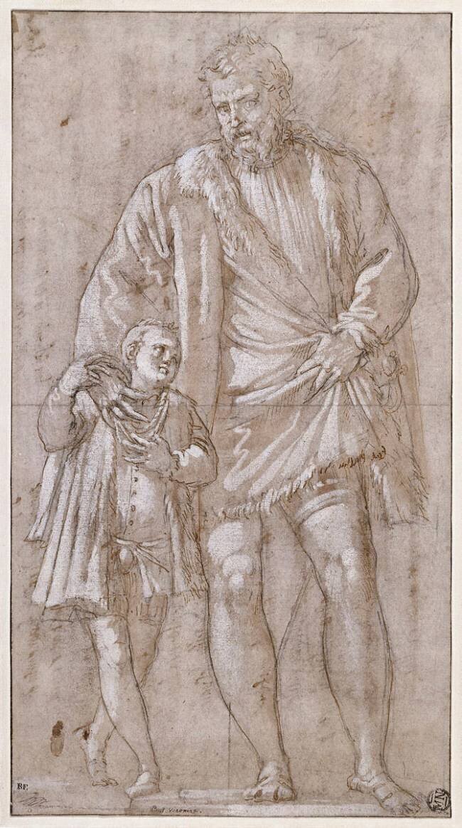 Giuseppe da Porto et son fils Adriano Paul Véronèse