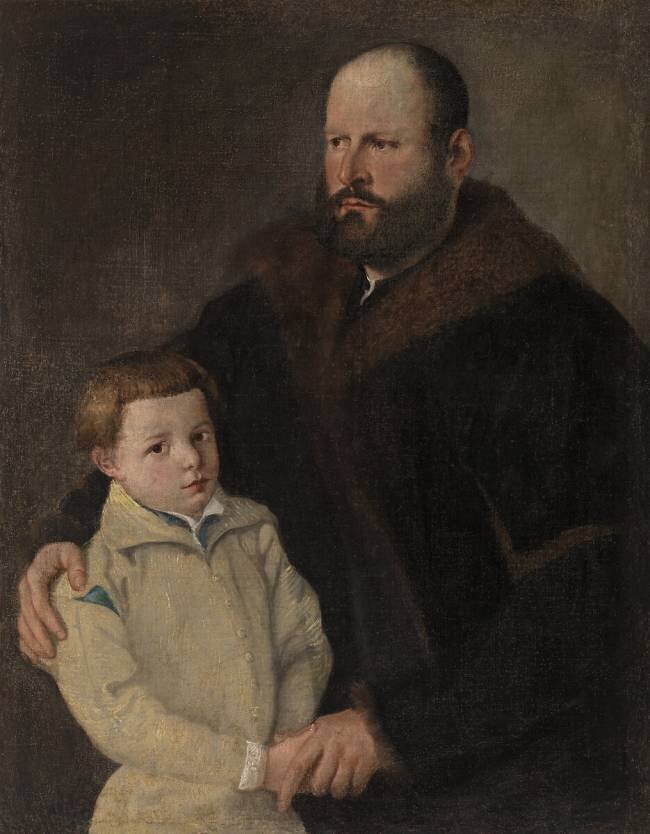 Homme et garçon Titien