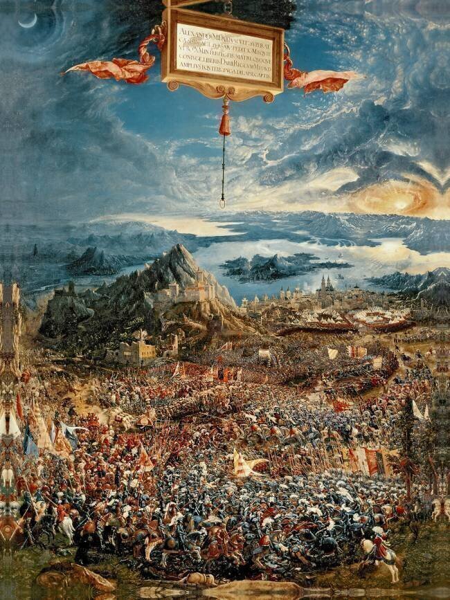 La Bataille d'Issus ou La Victoire d'Alexandre le Grand Albrecht Altdorfer