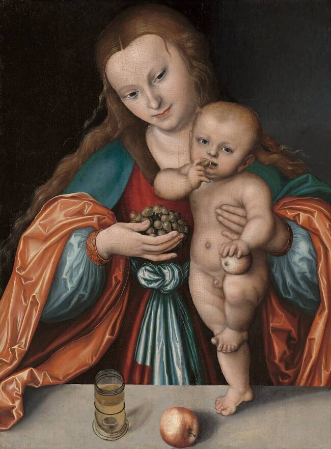 La Madone et l'enfant Lucas Cranach l'Ancien