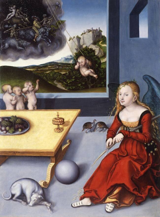 La Mélancolie Lucas Cranach l'Ancien
