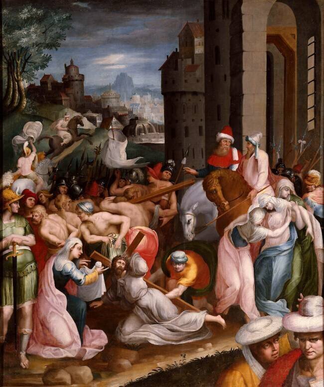 La Montée au calvaire Toussaint Dubreuil