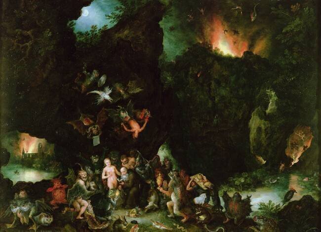 La Tentation de Saint Antoine - L'enfer Jan Brueghel l'Ancien