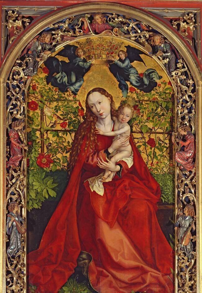 La Vierge au buisson de roses Martin Schongauer