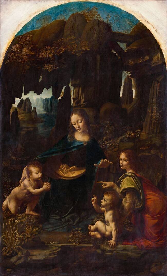 La Vierge aux rochers Léonard de Vinci