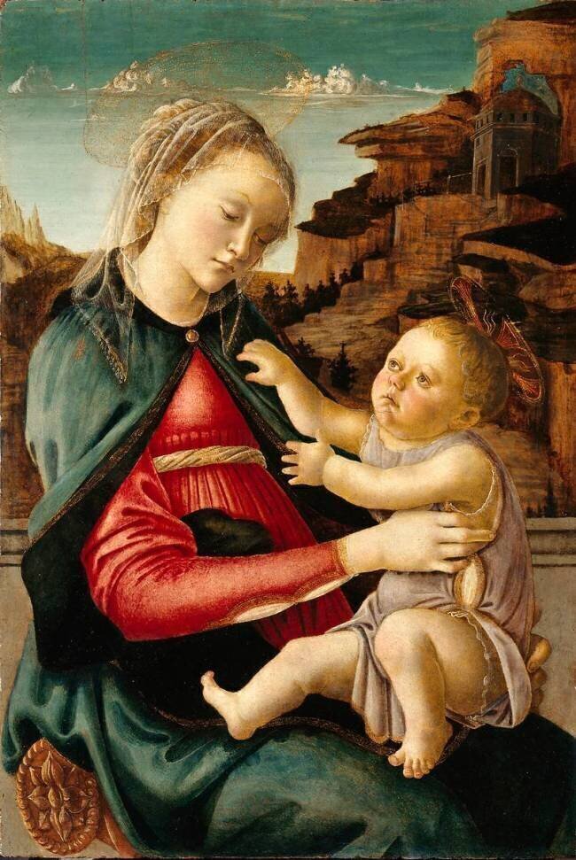 Madonna and child or Madonna of Guidi da Faenza Sandro Botticelli