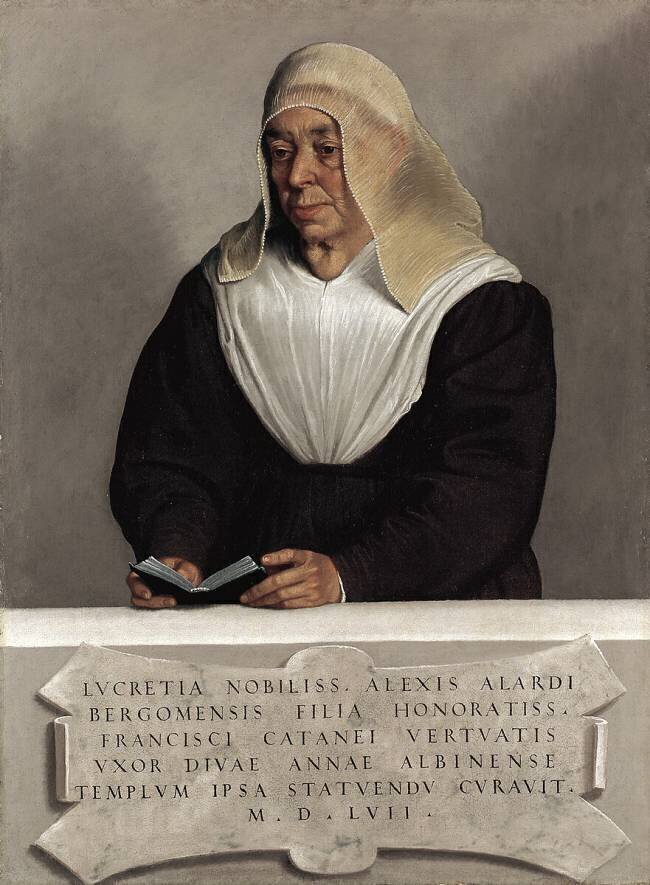 L'abbesse Lucrezia Vertova Agliardi Giovanni Battista Moroni