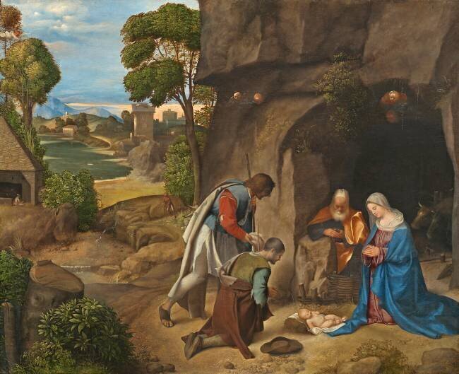 L'adoration des bergers Giorgione