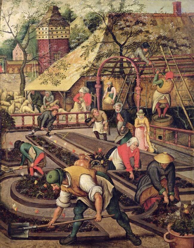 Le printemps Pieter Brueghel l'Ancien