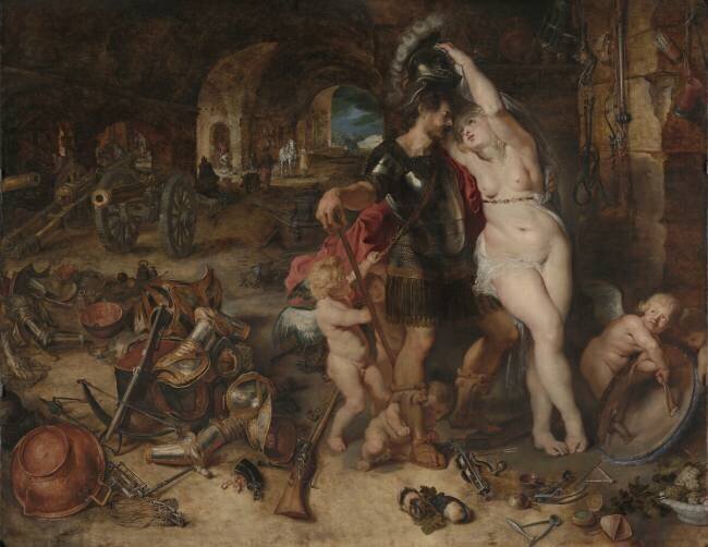Le retour de la guerre : Mars désarmé par Vénus Jan Brueghel l'Ancien