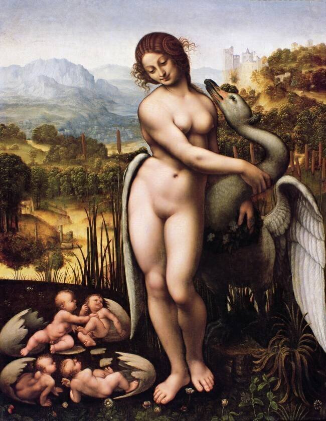 Leda and the Swan Cesare da Sesto