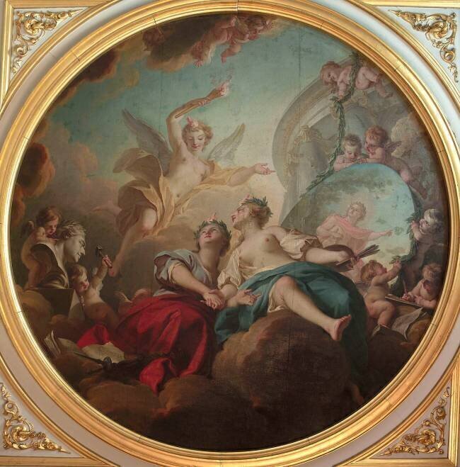 L'Union des Arts de Peinture et de Sculpture par le Dessin Charles-Michel-Ange Challe