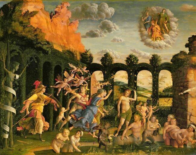 Minerve chassant les Vices du Jardin de la Vertu Andrea Mantegna