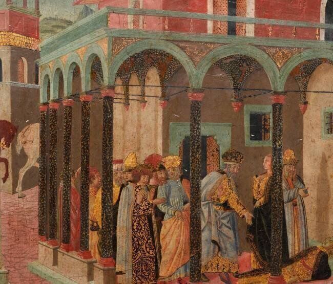 Panneau de cassone : histoire non identifiée Lo Scheggia