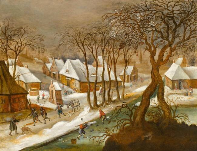 Paysage d'hiver Pieter Brueghel le Jeune