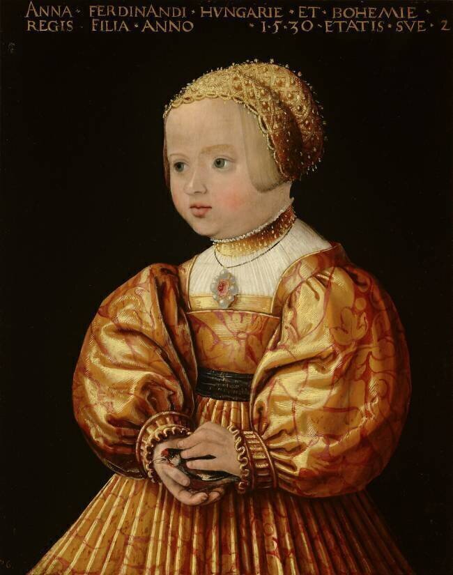 Portrait d'Anna d'Autriche âgée de deux ans Jakob Seisenegger