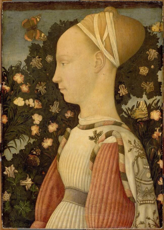 Portrait de Ginevra d'Este dit aussi Portrait de Marguerite de Gonzague Pisanello