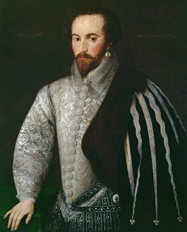 Portrait de Monsieur Walter Raleigh (1554-1618) anonyme