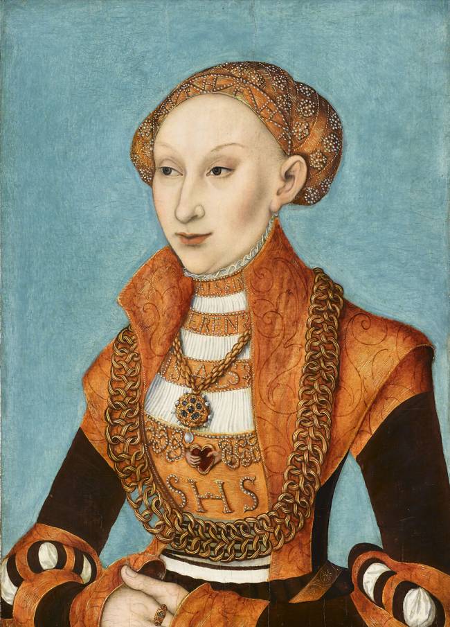 Portrait de Sybille de Clèves, électrice de Saxe Lucas Cranach l'Ancien