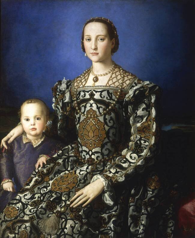 Portrait d'Eléonore de Tolède et de son fils Jean de Médicis Bronzino