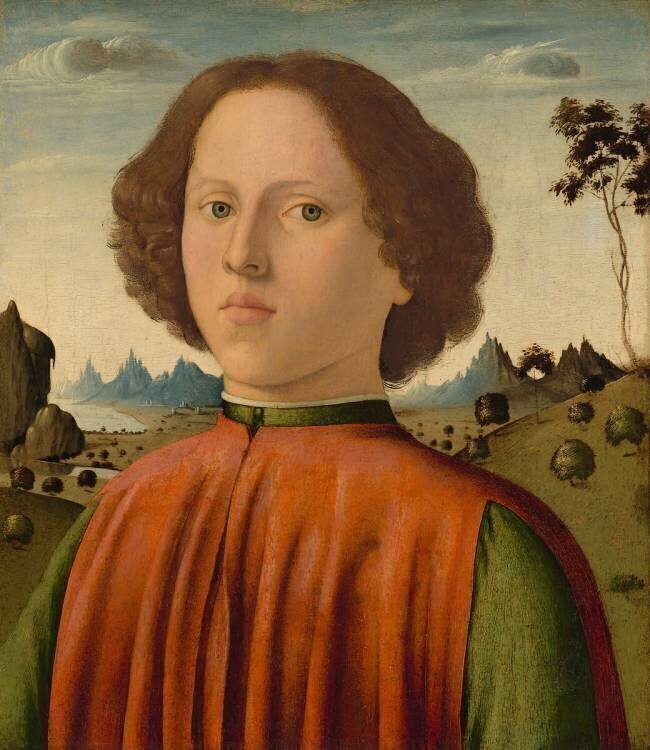 Portrait d'un garçon Biagio di Antonio Tucci